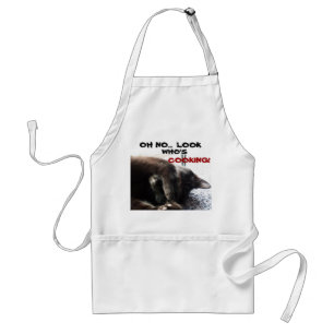 LOOK WHO'S COOKING FUNNY CAT apron