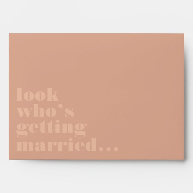 Look Who's Getting Married.. We're Getting Married Envelope (Front)