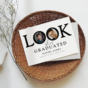 Look Who's Graduated Photo Graduation Party Announcement