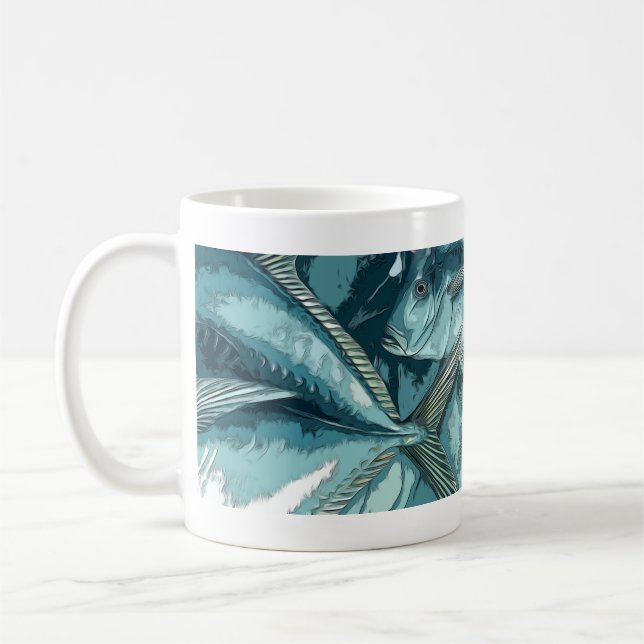 Lookdown Fish Graphic Coffee Mug (Left)