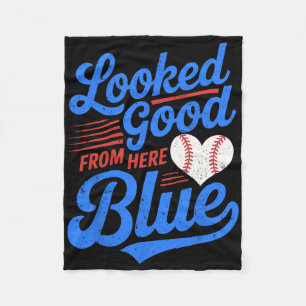 Looked Good From Here Blue Funny Softll Mama Mom G Fleece Blanket