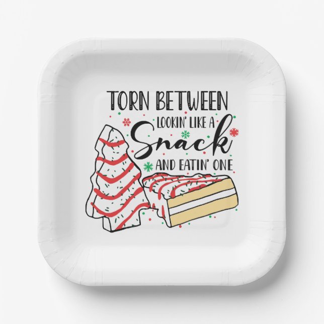 Lookin Like A Snack Paper Plate (Front)