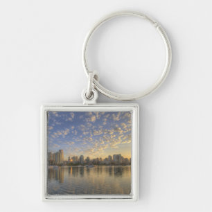 Looking across False Creek at the skyline of Key Ring