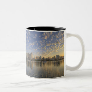 Looking across False Creek at the skyline of Two-Tone Coffee Mug