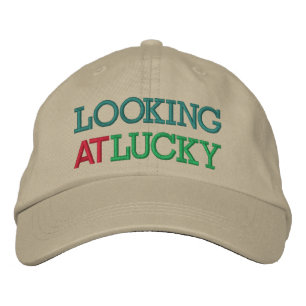 Looking At Lucky Embroidered Hat