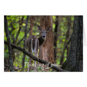 Looking Back Painterly Thinking Of You Card