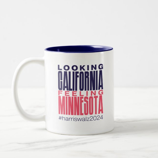 Looking California, Feeling Minnesota Mug (Left)