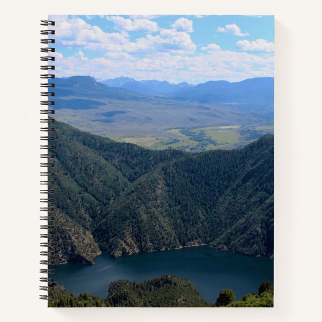 Looking Down At The Gunnison River Notebook (Front)