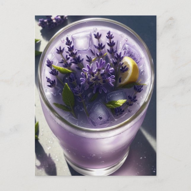 Looking Down On Lavender Lemonade Postcard (Front)