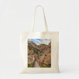 Looking Down Seven Falls Stairs Tote Bag