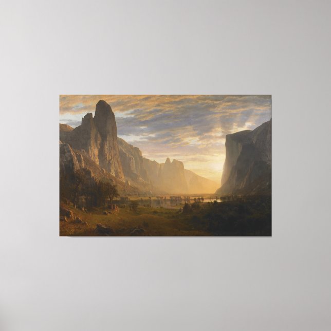 Looking Down Yosemite Valley Canvas Print (Front)