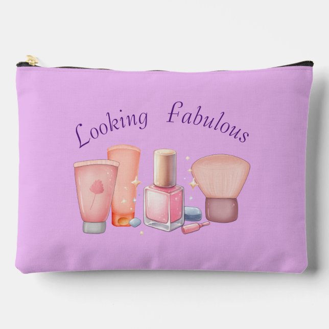 Looking Fabulous Large Accessory Pouch (Front)