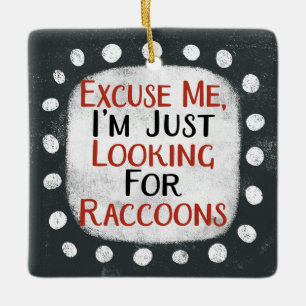 Looking For Raccoons Ornament