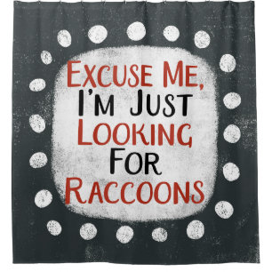 Looking For Raccoons Shower Curtain
