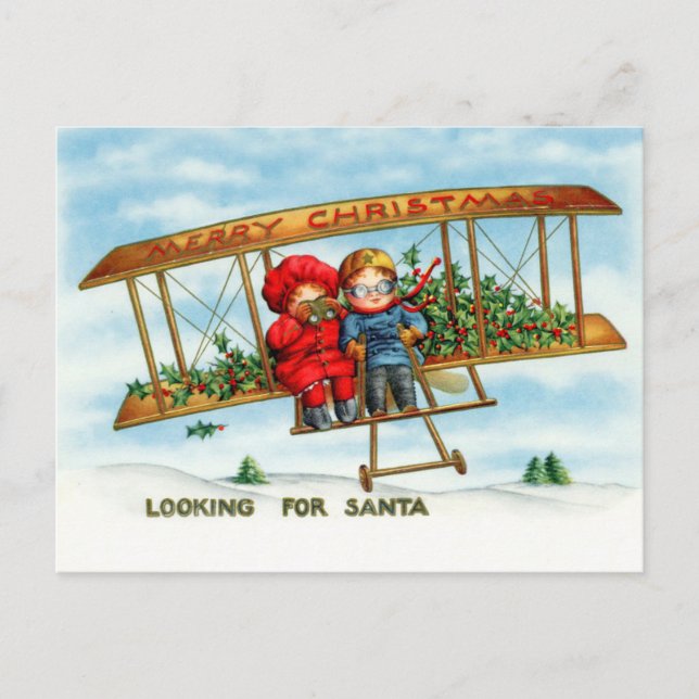 Looking For Santa Holiday Postcard (Front)