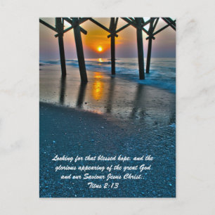 Looking for that blessed hope, and the glorious ap postcard