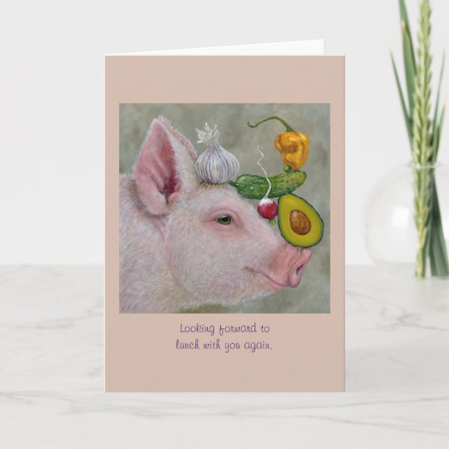 Looking forward to lunch with you again, card (Front)