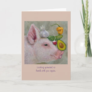 Looking forward to lunch with you again, card