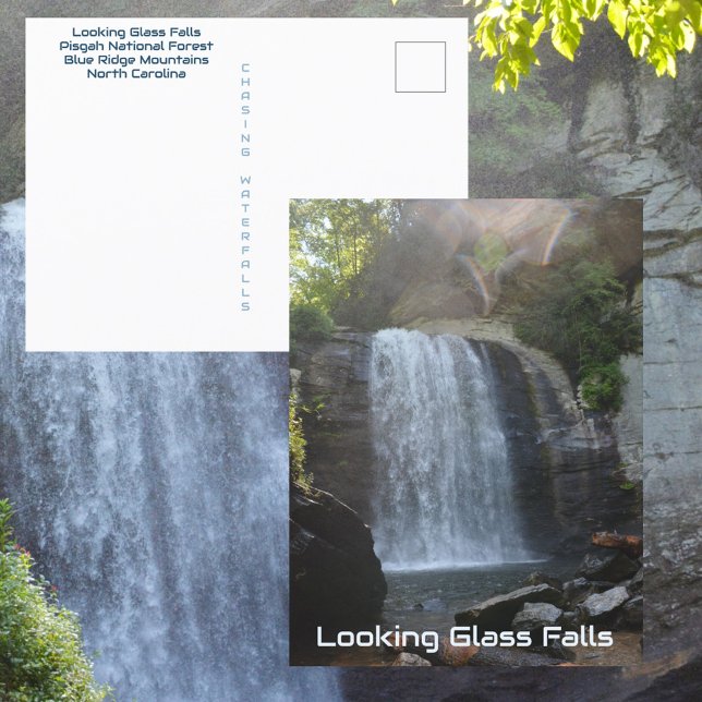 Looking Glass Falls Blue Ridge Mountains NC Postcard (Creator Uploaded)