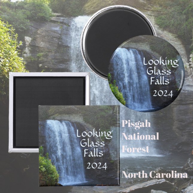 Looking Glass Falls Blue Ridge Mountains Waterfall Magnet (Creator Uploaded)