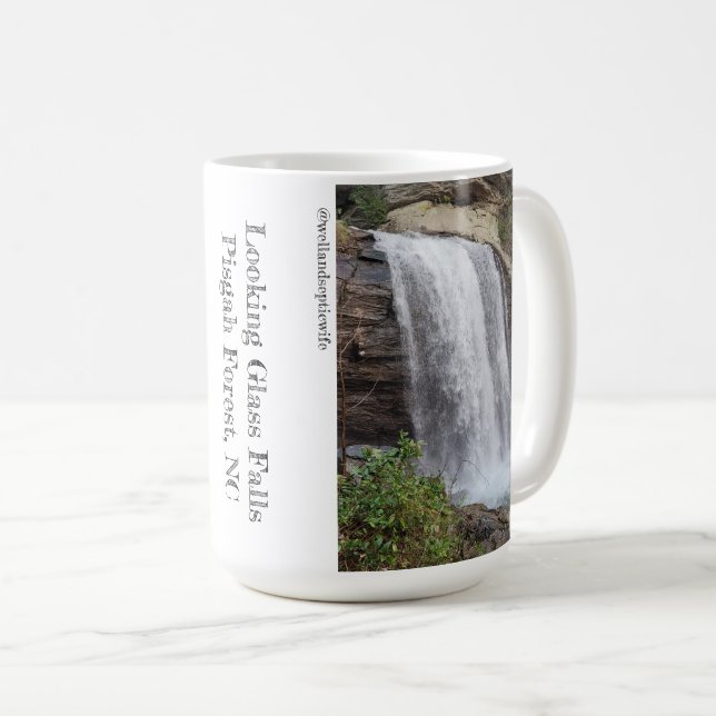 Looking Glass Falls, Pisgah Forest Coffee Mug (Front Right)