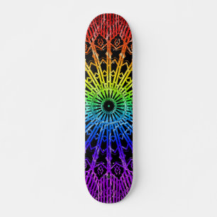 Looking Glass Mandala ( Rainbow 2 ) Skateboard