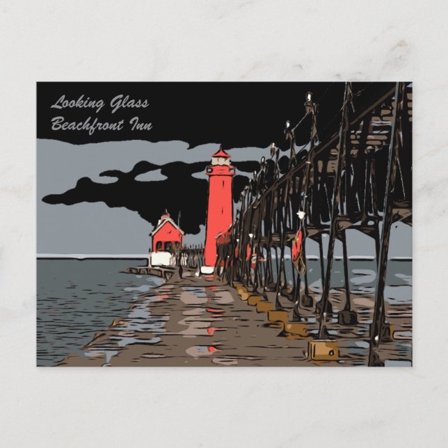 LOOKING GLASS POSTCARD (Front)