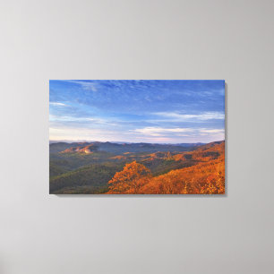Looking Glass Rock at sunrise in the Pisgah Canvas Print