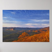 Looking Glass Rock at sunrise in the Pisgah