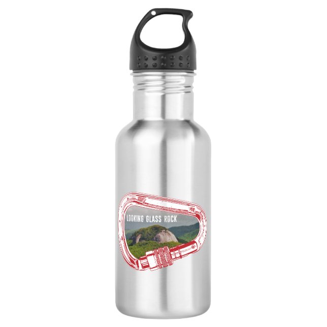 Looking Glass Rock Climbing Carabiner 532 Ml Water Bottle (Front)
