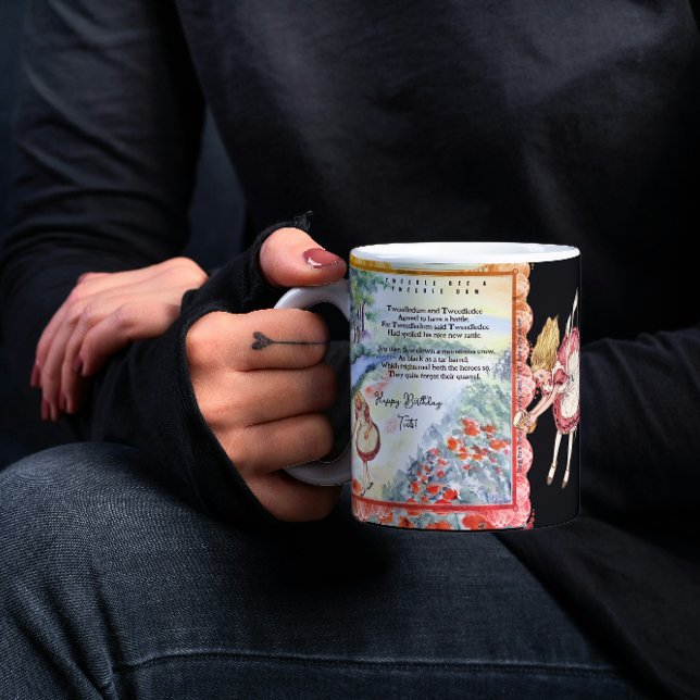  Looking Glass TweetleDee Lyrics Two-Tone Coffee Mug (Creator Uploaded)