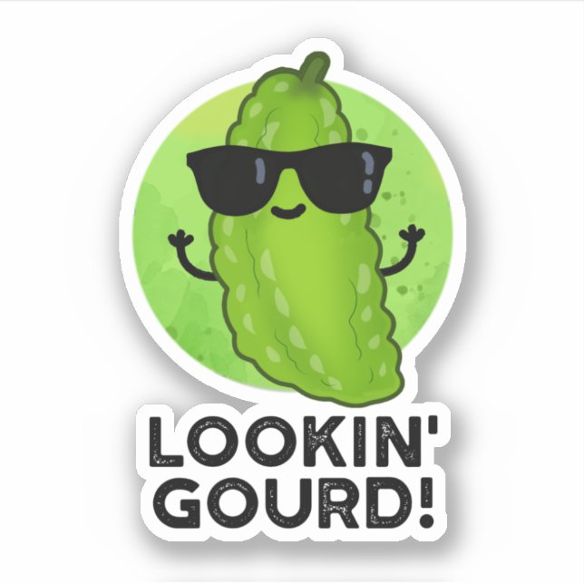 Looking Gourd Funny Cool Veggie Pun  (Front)