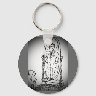 Looking in the Mirror Key Ring