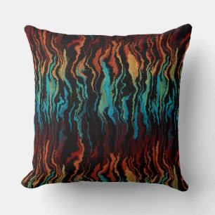 Looking into the Fire abstract Cushion