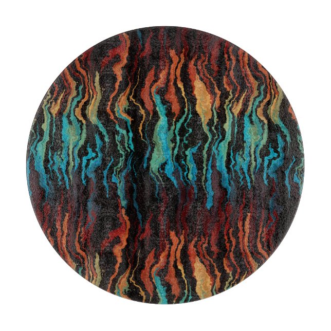 Looking into the Fire abstract Cutting Board (Front)