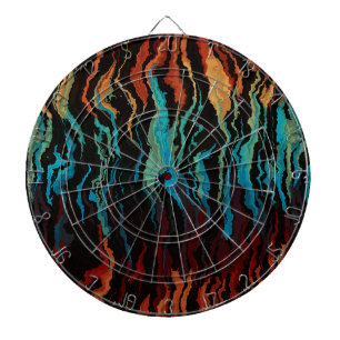 Looking into the Fire abstract Dartboard