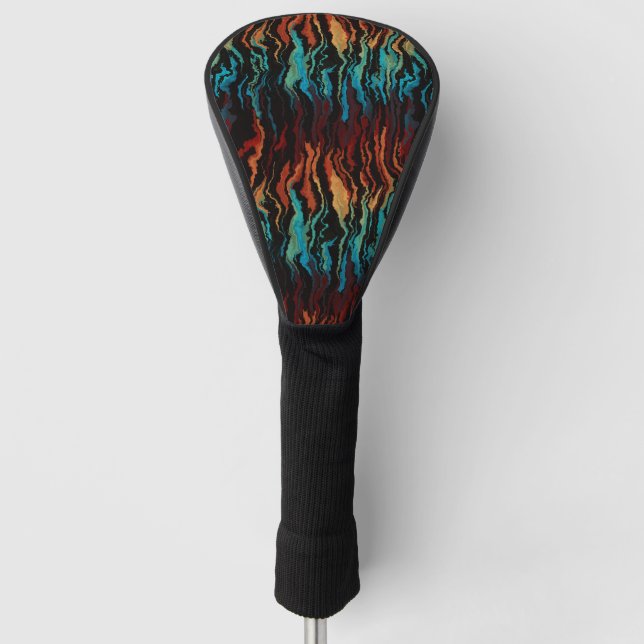 Looking into the Fire abstract Golf Head Cover (Front)