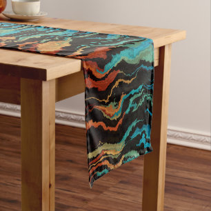 Looking into the Fire abstract Short Table Runner