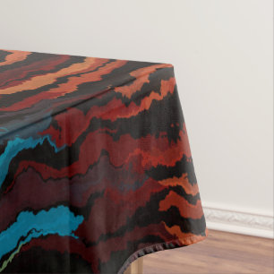 Looking into the Fire abstract Tablecloth