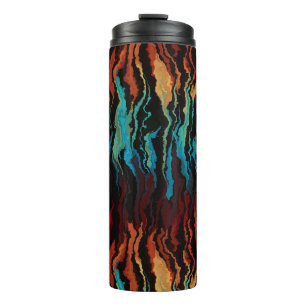 Looking into the Fire abstract Thermal Tumbler