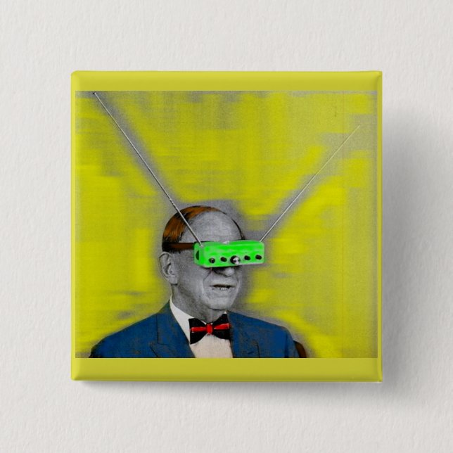 Looking into the future 15 cm square badge (Front)
