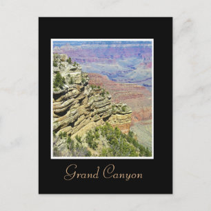 Looking into the Grand Canyon postcard