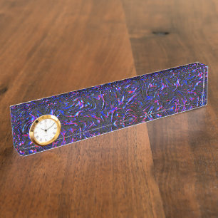 Looking like blue and pink textured of wall nameplate