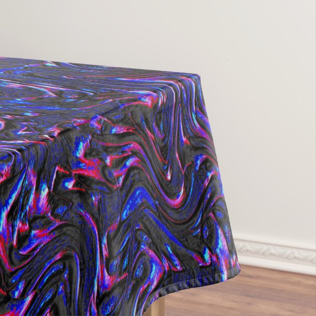 Looking like blue and pink textured of wall tablecloth (In Situ)