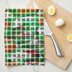 Looking like woven basket over a photo of grass tea towel