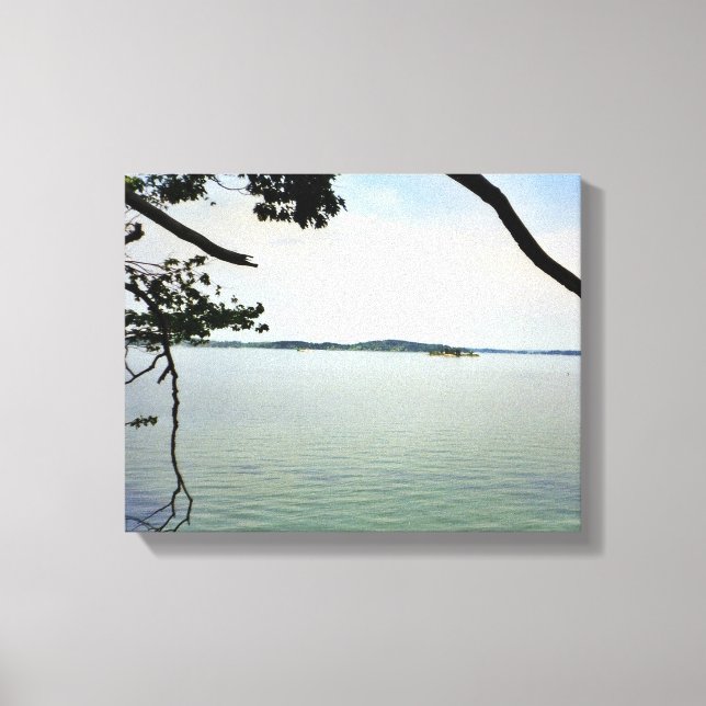 Looking Out Over the River photo created as a Canvas Print (Front)