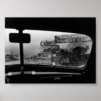 Looking out the window poster