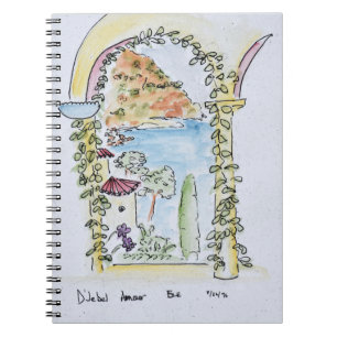 Looking out to the Mediterranean   Eze, France Notebook
