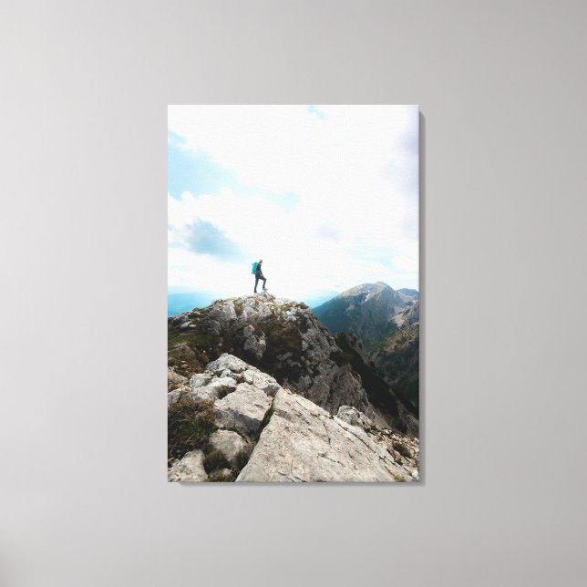 Looking over new adventures canvas print (Front)