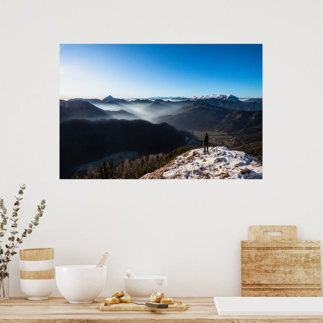 Looking over new horizons poster (Kitchen)